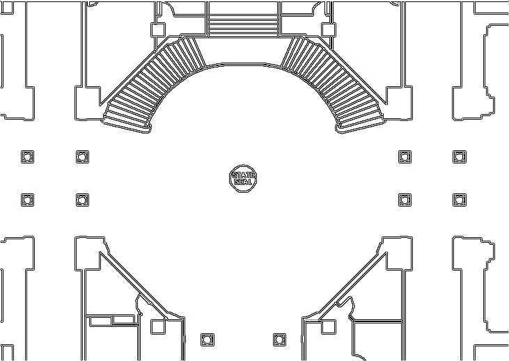 Diagram of the Capitol's 1st Floor Rotunda