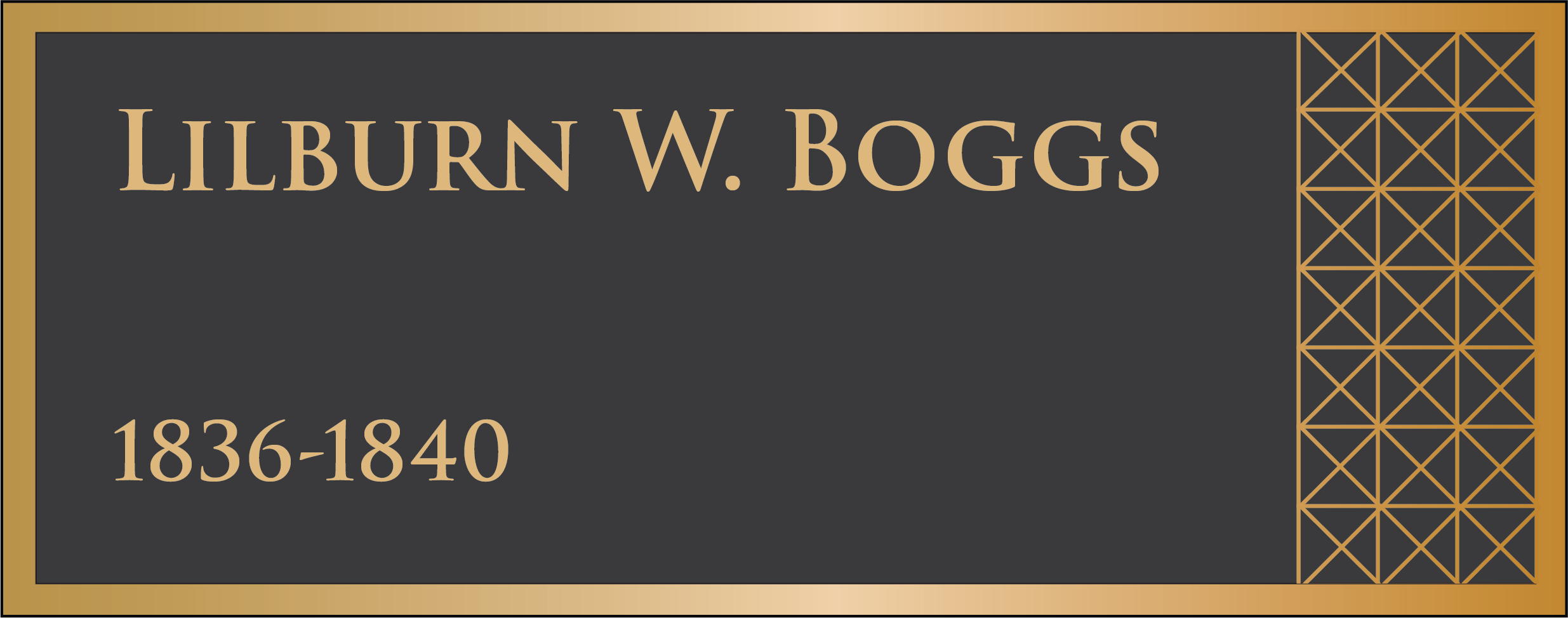 6th Governor, Lilburn W. Boggs