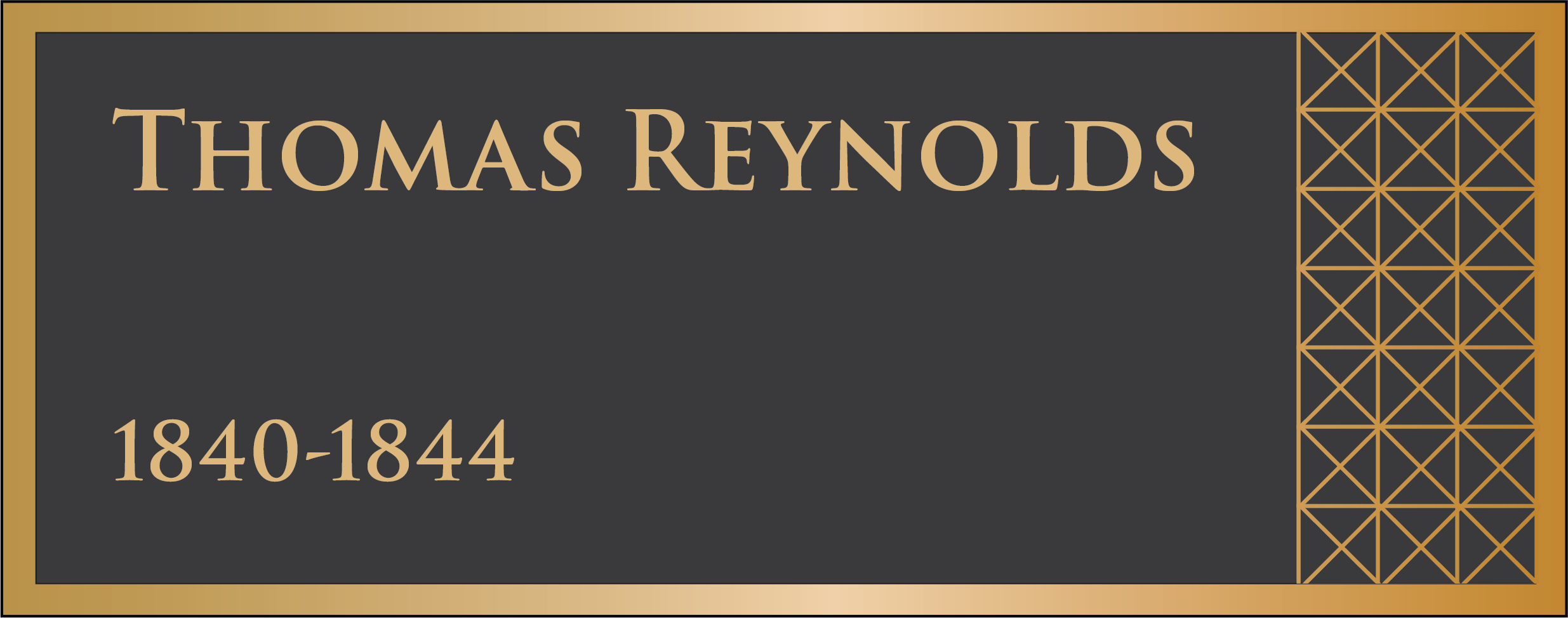 7th Governor, Thomas Reynolds