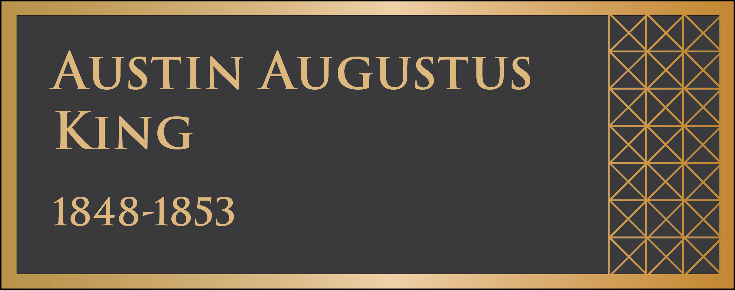 10th Governor, Austin Augustus King