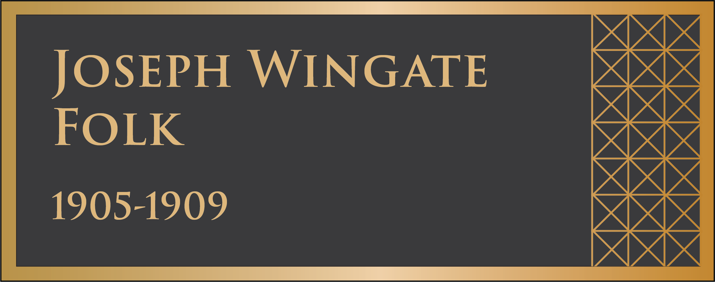 31st Governor, Joseph Wingate Folk