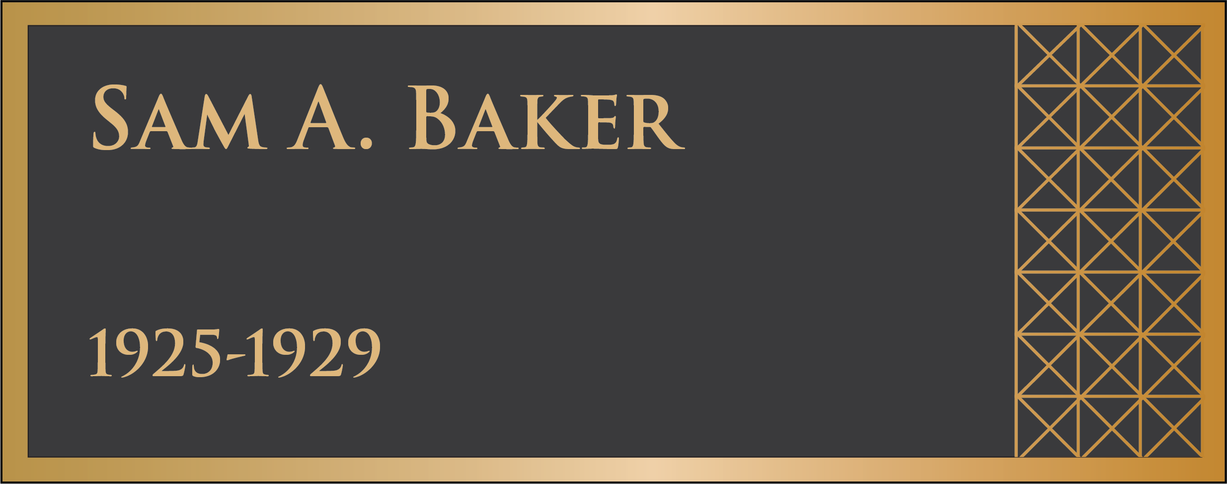 36th Governor, Samuel A. Baker