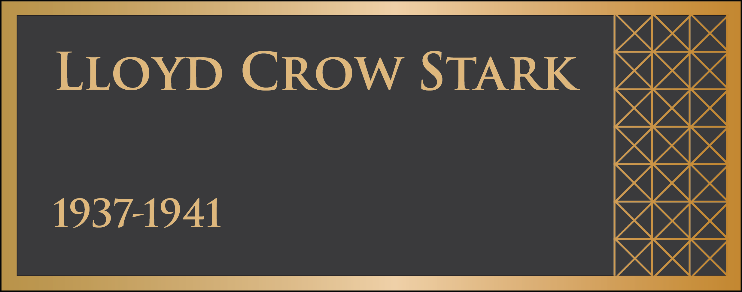 39th Governor, Lloyd Crow Stark