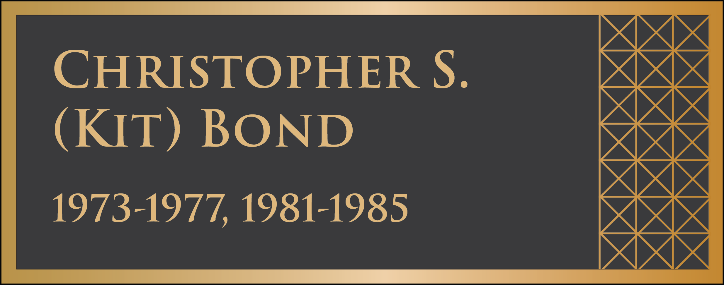 47th and 49th Governor, Christopher S. "Kit" Bond