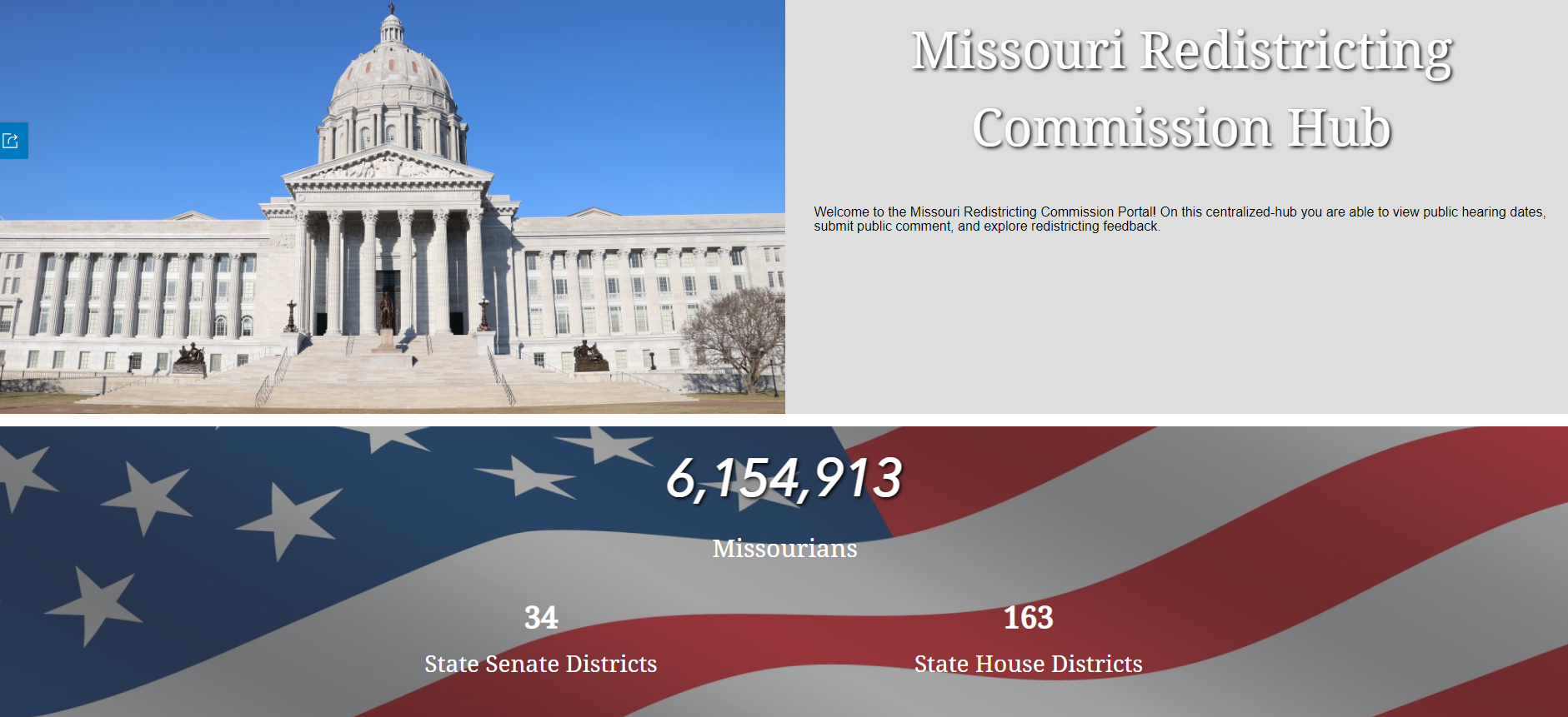 Missouri Redistricting Commission Hub.