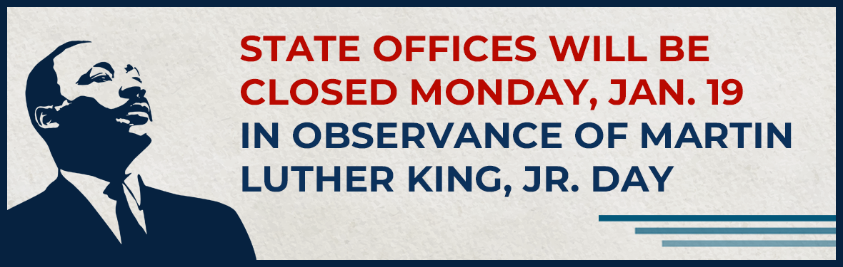 State Offices Closed January 19