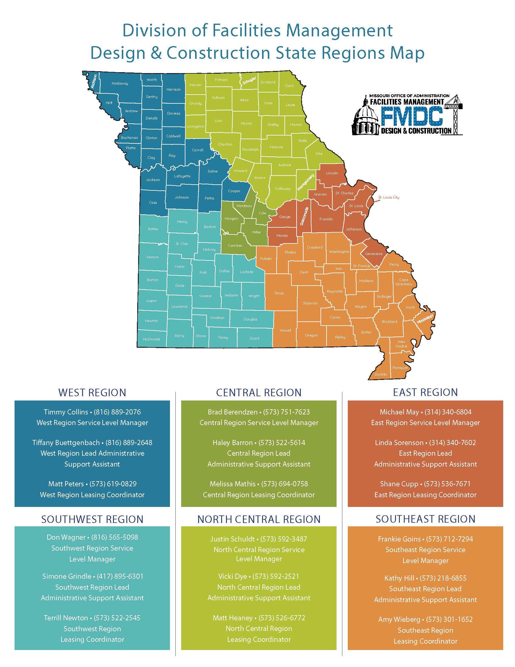 FMDC State Regions Map